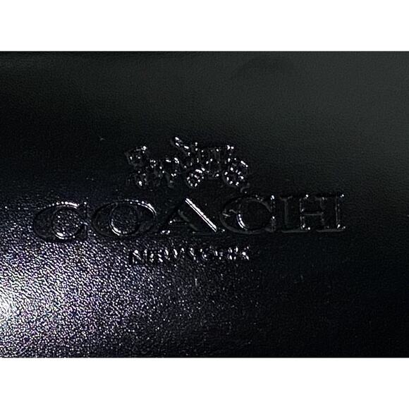 Coach New York Black Hard Clamshell Eye Glass Case Eyeglass Holder Sunglasses - Picture 2 of 7